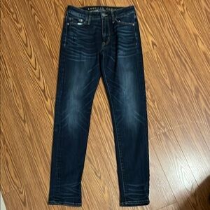 American Eagle Outfitters Men's Dark Blue Jeans